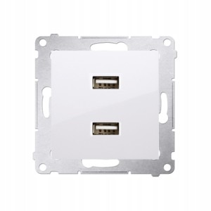 Simon 54 Ładowarka 2x USB biały DC2USB.01/11
