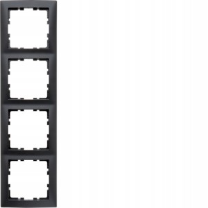 BERKER Ramka 4-krotna antracyt 5310148996