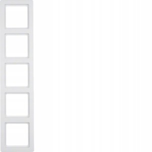 BERKER Q1 Ramka 5-krotna biały 10156089