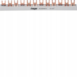 Szyna grzebieniowa pozioma 3P 57M Hager KDN363B
