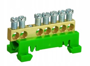 LZ 7 Zielona Listwa zaciskowa na szynę TH SIMET