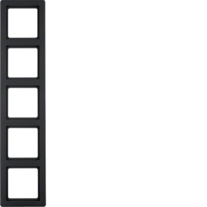 BERKER Q1 Ramka 5-krotna antracyt 10156086