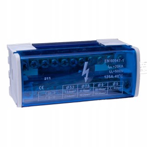 VCX Blok rozdzielczy 2 pola 11 otworów 2x11