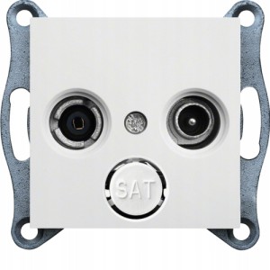 LUMINA Gniazdo RTV przelotowe WL3020