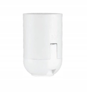 Oprawka termoplastyczna E27 biała D.3005B Pawbol