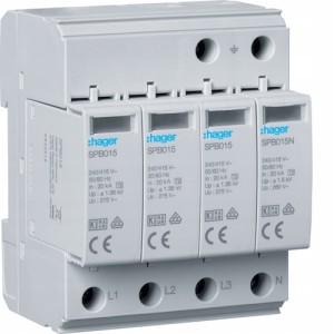 Ogranicznik przepięć SPB413 T2 4P Hager
