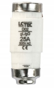 Wkładka topikowa D02 gL/gG 63A/400V