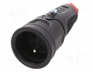 Gniazdo gumowe 16A IP44 230V PCE 2410-srw