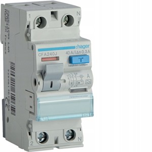 CFA240J Wyłącznik różnicowoprądowy przemysłowy 300mA 2P 40A typ A