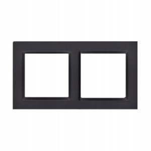 Simon 10 Ramka 2-krotna czarny CR2/49