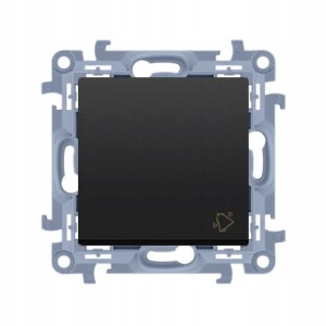 Simon 10 Przycisk "dzwonek" czarny CD1.01/49