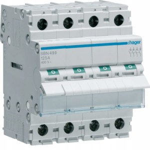 Modułowy rozłącznik izolacyjny 125A Hager SBN499