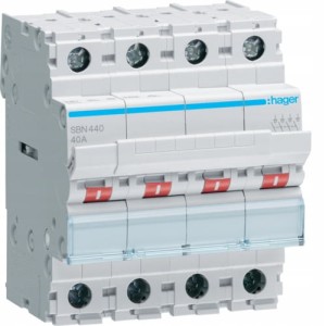 Modułowy rozłącznik izolacyjny 40A Hager SBN440