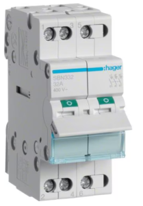 Modułowy rozłącznik izolacyjny 32A FR Hager SBN332