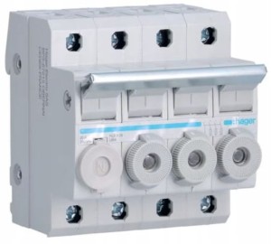 Rozłącznik cylindryczny 10x38 4P L95400 Hager