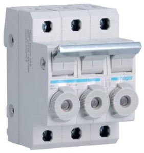 Rozłącznik cylindryczny 10x38 3P L95300 Hager