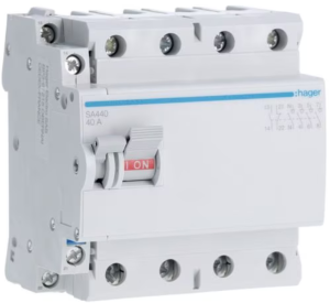 Rozłącznik z możliwością wyzwalacza 4P 40A Hager SA440