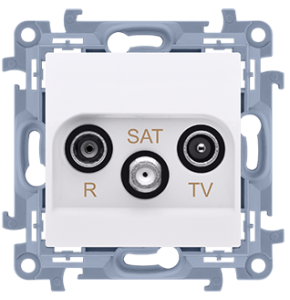 Simon 10 Gniazdo antenowe R-TV-SAT przelotowe CASP.01/11