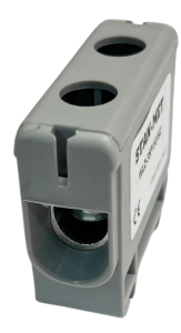 Złączka szynowa gwintowa al/cu 1x50mm2 szary