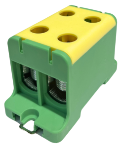 Złączka szynowa gwintowa al/cu 2x50mm2 żółto-zielony