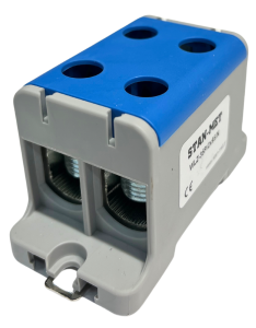 Złączka szynowa gwintowa al/cu 2x95mm2 niebieski