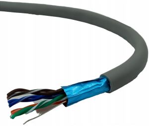 Przewód skrętka ekranowana F/UTP kat.5e BITNER 1m