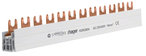 Szyna grzebieniowa pozioma 3P 12M 80A Hager KDN380A