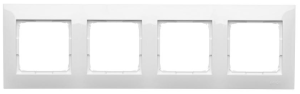 Simon 54 Ramka 4- krotna biały DR4/11