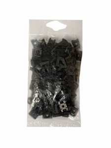 Uchwyt siodełko mocujące do opasek zaciskowych 4,8mm Czarne 100szt