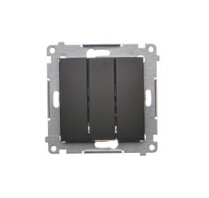 Simon 54 czarny mat Łącznik potrójny DW31.01/49