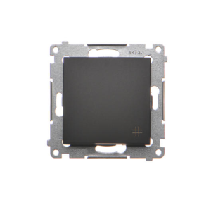 Simon 54 czarny mat Łącznik krzyżowy DW7.01/49