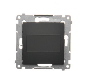 Simon 54 czarny mat Zaślepka ramki  DPS.01/49