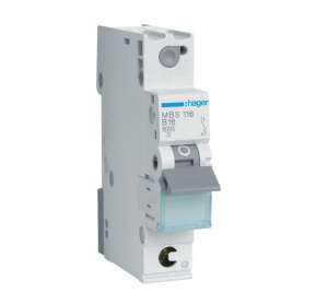 MBS116 Wyłącznik nadprądowy B16A 1P 1-fazowy QuickConnect szybkozłącze
