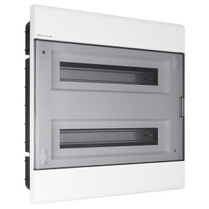 Rozdzielnica Podtynkowa SRp-36/2, N+PE (2x18) IP40, drzwi transparentne