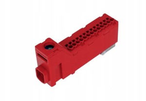 PAW LZ na szynę szybkozłączki 14 poz Czerwona