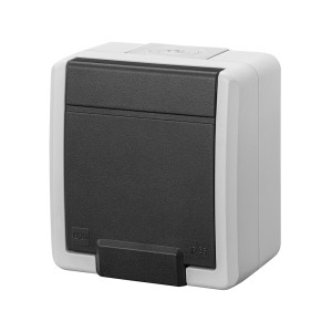 Aquant Gniazdo hermetyczne pojedyncze z/u 16A IP55