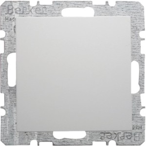 BER B.kw Zaślepka z płytką czołową i pazurkami Biały