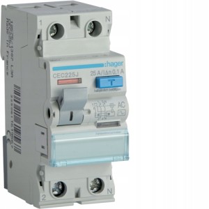 CEC225J Wyłącznik różnicowoprądowy 25A 100mA 6kA
